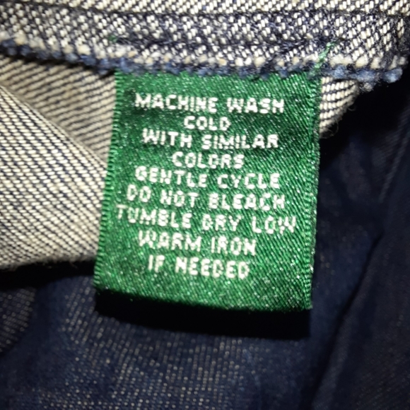 Lauren Jeans Co Ralph Lauren Blue Denim Snap/Zip Jacket SZ M - Picture 12 of 12